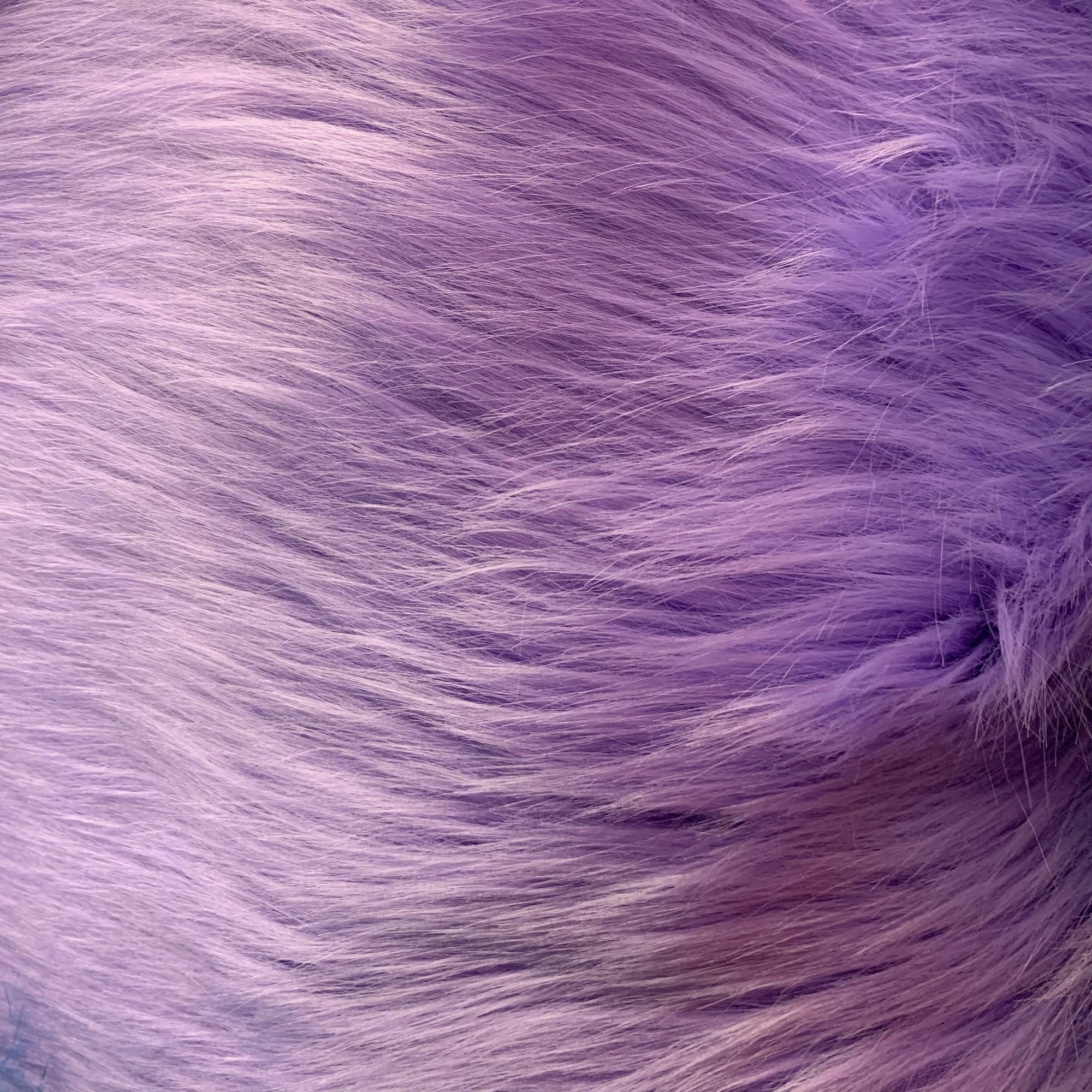 Sasha LAVENDER Long Pile Soft Luxury Faux Fur Fabric Fursuit, Cosplay Costume, Photo Prop, Trim, Throw Pillow, Crafts