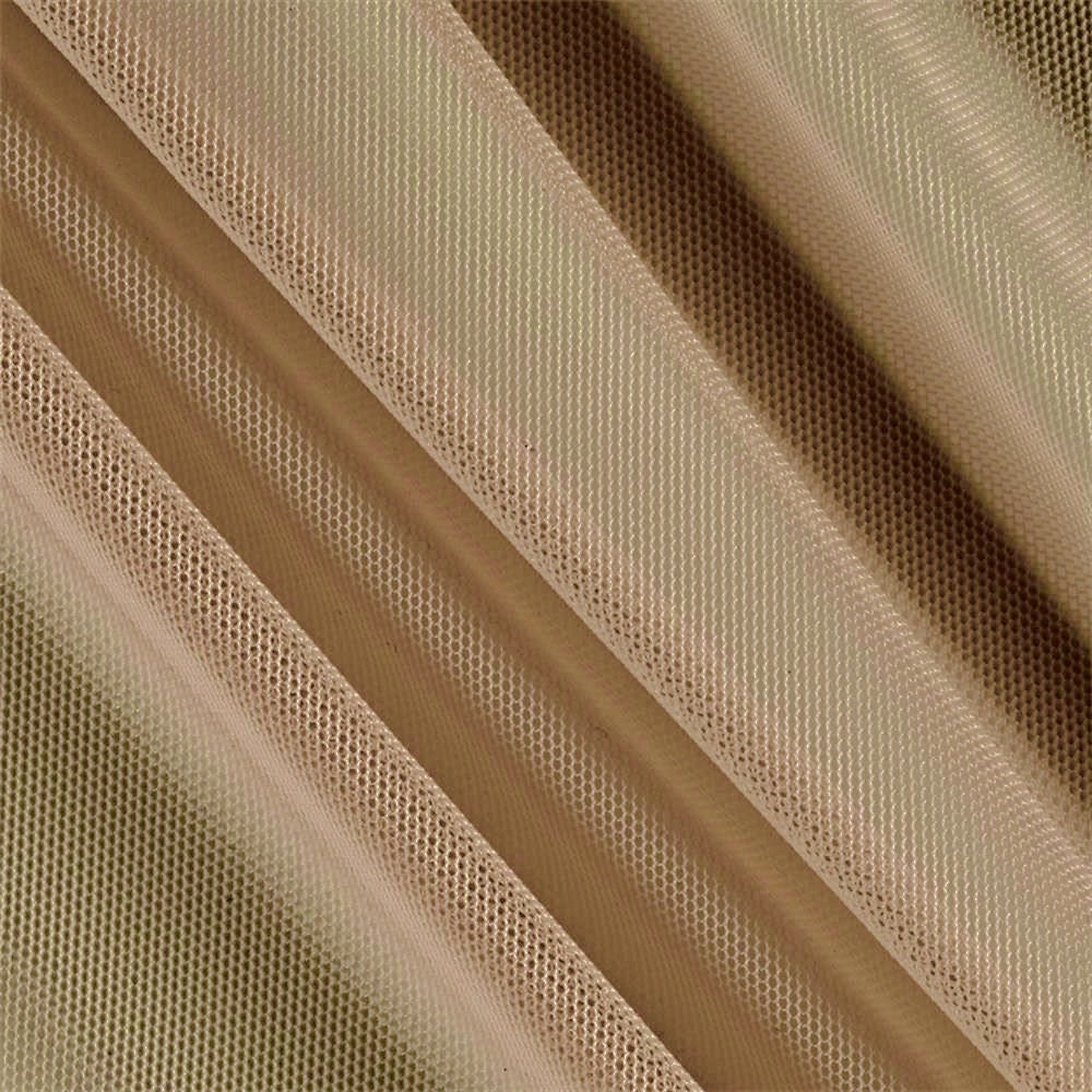 Katie DARK TAN English Netting Fabric by the Yard - 10067