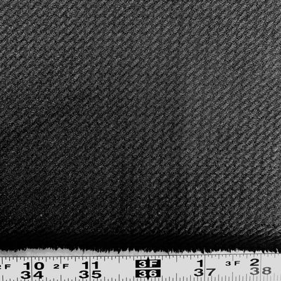 Steffi BLACK Polyester Spandex Solid Textured Bullet Knit Fabric for Bows, Headwraps, Scrunchies, Clothes, Costumes, Crafts - 10181