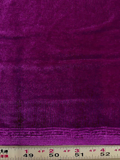 Princess MAGENTA Polyester Spandex Stretch Velvet Fabric for Bows, Topknots, Headwraps, Scrunchies, Clothes, Costumes, Crafts - 10001