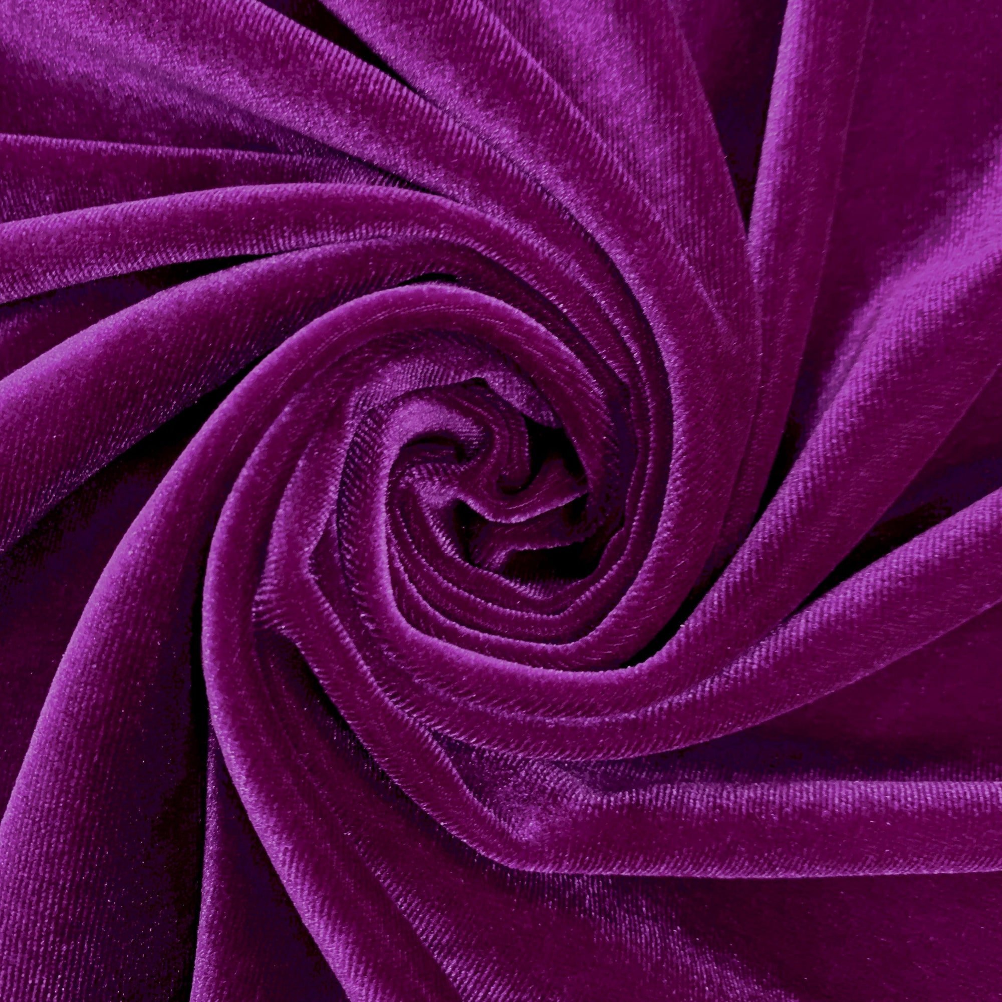 Princess MAGENTA Polyester Spandex Stretch Velvet Fabric for Bows, Topknots, Headwraps, Scrunchies, Clothes, Costumes, Crafts - 10001