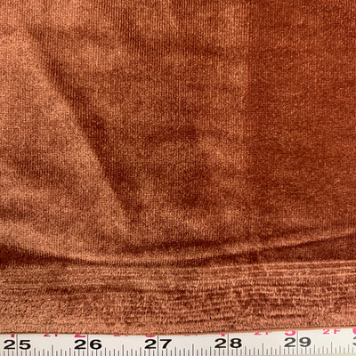Princess RUST Polyester Spandex Stretch Velvet Fabric for Bows, Topknots, Headwraps, Scrunchies, Clothes, Costumes, Crafts - 10001