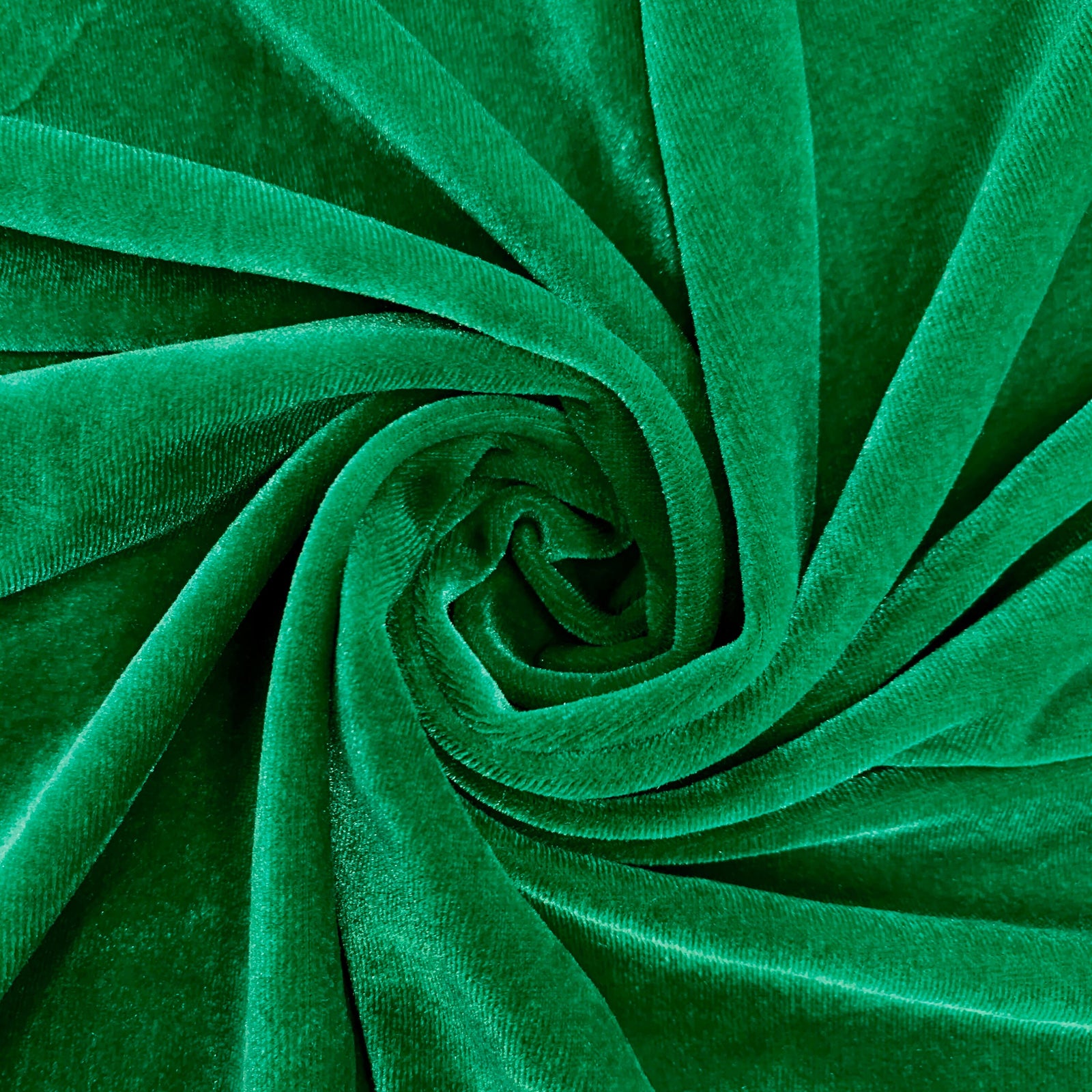 Princess GREEN Polyester Spandex Stretch Velvet Fabric for Bows, Topknots, Headwraps, Scrunchies, Clothes, Costumes, Crafts - 10001