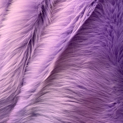 Sasha LAVENDER Long Pile Soft Luxury Faux Fur Fabric Fursuit, Cosplay Costume, Photo Prop, Trim, Throw Pillow, Crafts