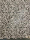 Maggie CHAMPAGNE Guipure Venice Heavy Lace Fabric by the Yard - 10019