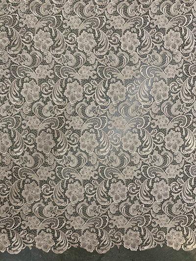 Maggie CHAMPAGNE Guipure Venice Heavy Lace Fabric by the Yard - 10019