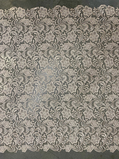 Maggie CHAMPAGNE Guipure Venice Heavy Lace Fabric by the Yard - 10019