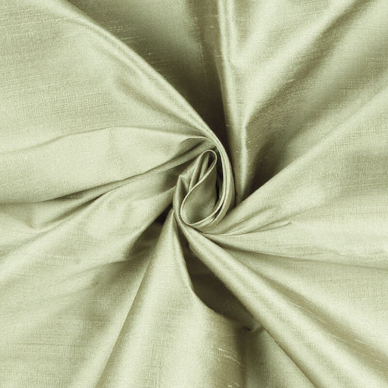 Crystal LIGHT SAGE Shiny Shantung Satin Fabric by the Yard for Wedding/Bridal Dresses, Gowns, Lining, Party Decorations, Costumes, Crafts