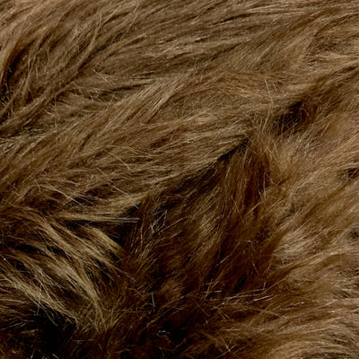 Sasha BROWN 2 Inch Long Pile Soft Luxury Faux Fur Fabric Fursuit, Cosplay Costume, Photo Prop, Trim, Throw Pillow, Crafts