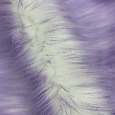 Bristol LAVENDER Tip Candy Shag Long Pile Soft Faux Fur Fabric for Fursuit, Cosplay Costume, Photo Prop, Trim, Throw Pillow, Crafts