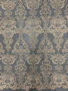 Vivian CHAMPAGNE Polyester Embroidery with Sequins on Mesh Lace Fabric by the Yard for Gown, Wedding, Bridesmaid, Prom - 10003