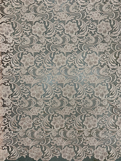 Maggie BLUSH PEACH Guipure Venice Heavy Lace Fabric by the Yard - 10019