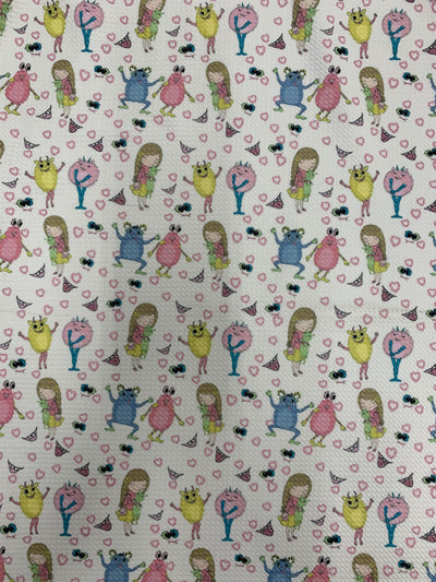 Dorothy GIRL & FRIENDS Printed Bullet Stretch Fabric for Ribbons, Head Wraps, Top Knots, Clothes, Costumes, Crafts - 10179