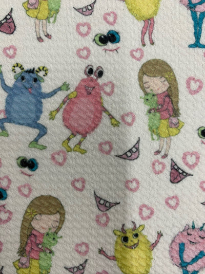 Dorothy GIRL & FRIENDS Printed Bullet Stretch Fabric for Ribbons, Head Wraps, Top Knots, Clothes, Costumes, Crafts - 10179