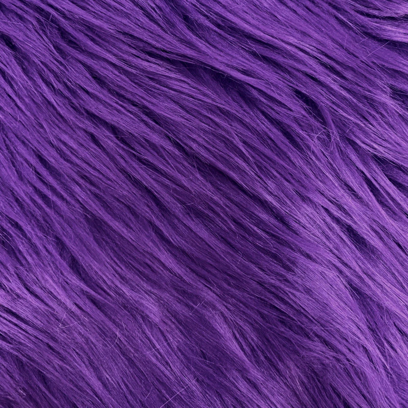 Eden PURPLE Shaggy Long Pile Soft Faux Fur Fabric for Fursuit, Cosplay Costume, Photo Prop, Trim, Throw Pillow, Crafts