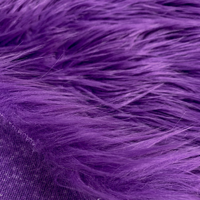 Eden PURPLE Shaggy Long Pile Soft Faux Fur Fabric for Fursuit, Cosplay Costume, Photo Prop, Trim, Throw Pillow, Crafts
