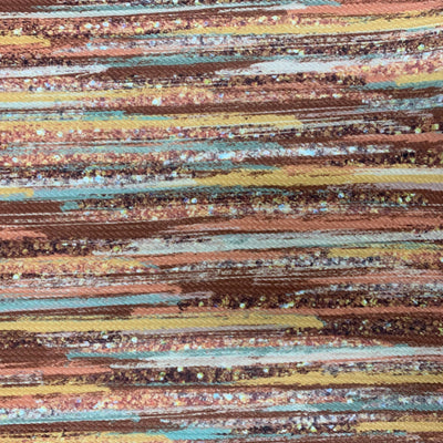 Dorothy BRUSH STROKES Printed Bullet Stretch Fabric for Ribbons, Head Wraps, Top Knots, Scrunchies, Clothes, Costumes, Crafts