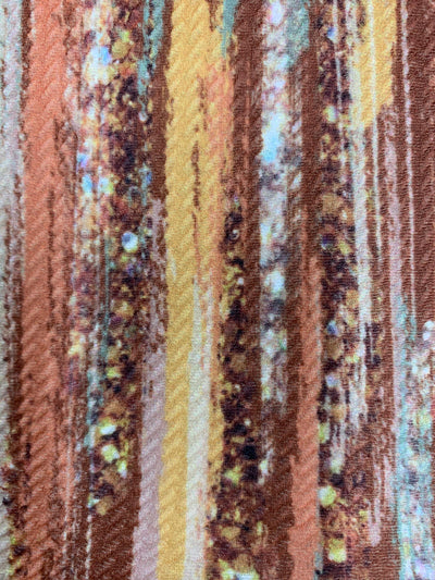 Dorothy BRUSH STROKES Printed Bullet Stretch Fabric for Ribbons, Head Wraps, Top Knots, Scrunchies, Clothes, Costumes, Crafts