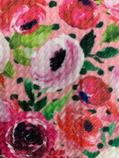 Dorothy FLORAL 3 Printed Bullet Stretch Fabric for Ribbons, Head Wraps, Top Knots, Scrunchies, Clothes, Costumes, Crafts - 10179