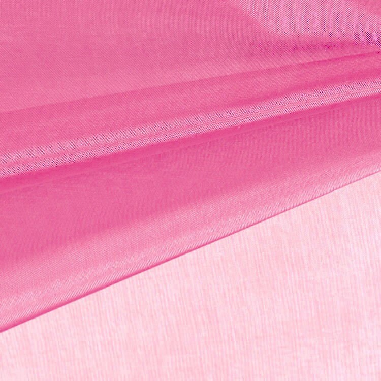 Cassidy FUCHSIA Polyester Crystal Organza Fabric for wedding dresses, gowns, lining, party decorations, displays, costumes, crafts