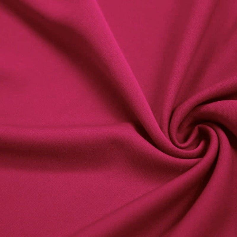 Evie FUCHSIA Polyester (Not Neoprene) Scuba Double Knit Fabric by the Yard - 10021