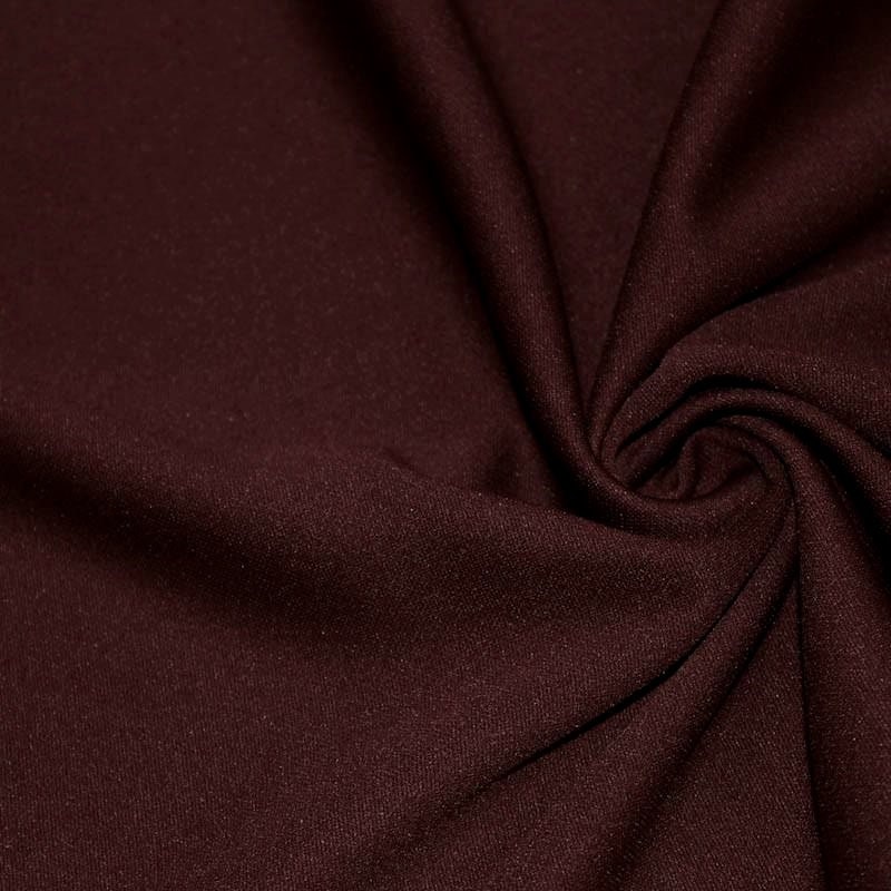 Evie BURGUNDY Polyester (Not Neoprene) Scuba Double Knit Fabric by the Yard - 10021