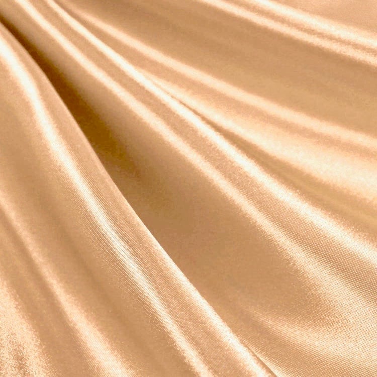 Eliza ROSE GOLD Shiny Heavy Bridal Wedding Satin Fabric by the Yard