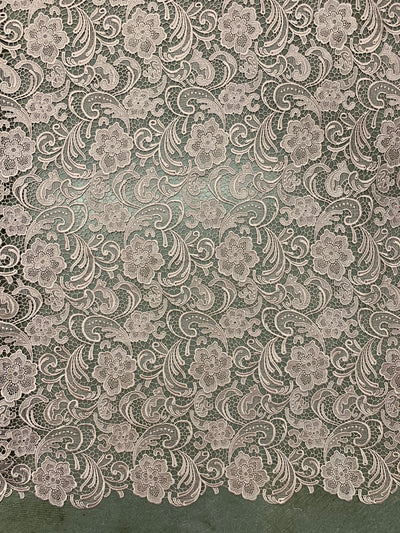 Maggie LIGHT MAUVE Guipure Venice Heavy Lace Fabric by the Yard - 10019