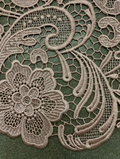 Maggie LIGHT MAUVE Guipure Venice Heavy Lace Fabric by the Yard - 10019