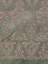 Vivian DUSTY ROSE Polyester Embroidery with Sequins on Mesh Lace Fabric by the Yard for Gown, Wedding, Bridesmaid, Prom - 10003