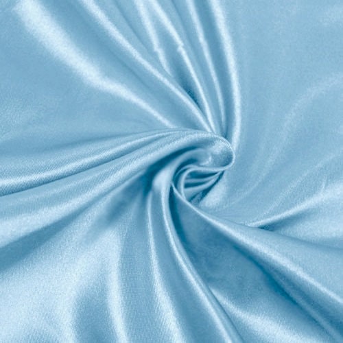 Eliza LIGHT BLUE Shiny Heavy Bridal Wedding Satin Fabric by the Yard - 10009