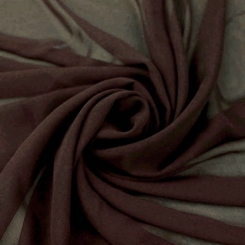 Danielle BROWN Polyester Hi-Multi Chiffon Fabric by the Yard - 10075