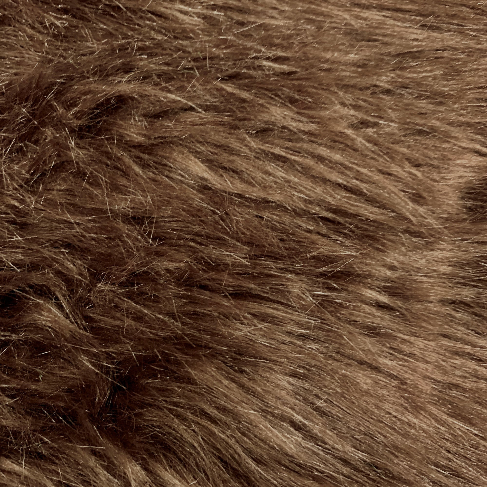 Sasha BROWN 2 Inch Long Pile Soft Luxury Faux Fur Fabric Fursuit, Cosplay Costume, Photo Prop, Trim, Throw Pillow, Crafts