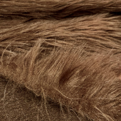 Sasha BROWN 2 Inch Long Pile Soft Luxury Faux Fur Fabric Fursuit, Cosplay Costume, Photo Prop, Trim, Throw Pillow, Crafts