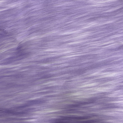 Bristol LAVENDER Tip Candy Shag Long Pile Soft Faux Fur Fabric for Fursuit, Cosplay Costume, Photo Prop, Trim, Throw Pillow, Crafts