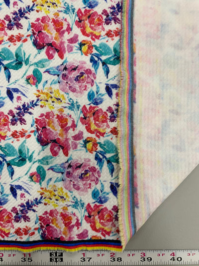 Dorothy FLORAL 1 Printed Bullet Stretch Fabric for Ribbons, Head Wraps, Top Knots, Scrunchies, Clothes, Costumes, Crafts - 10179