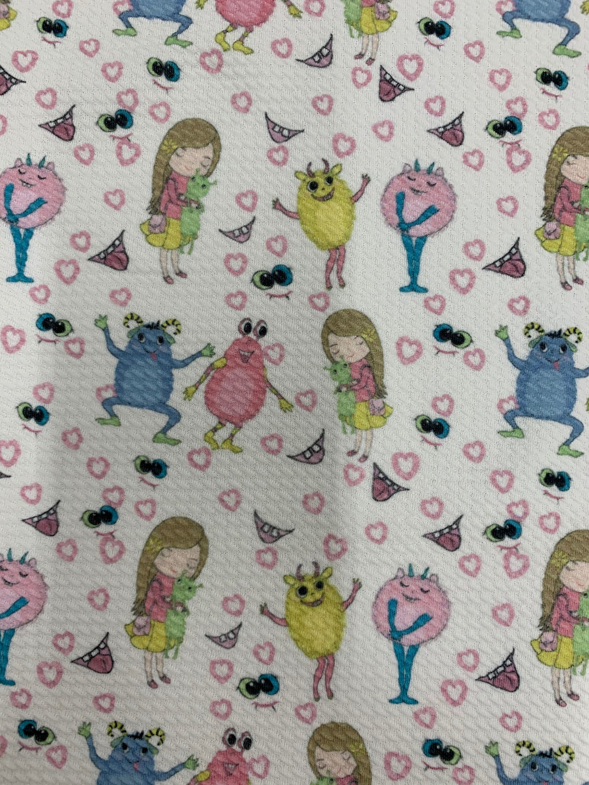 Dorothy GIRL & FRIENDS Printed Bullet Stretch Fabric for Ribbons, Head Wraps, Top Knots, Clothes, Costumes, Crafts - 10179