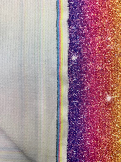 Dorothy RAINBOW Printed Bullet Stretch Fabric for Ribbons, Head Wraps, Top Knots, Scrunchies, Clothes, Costumes, Crafts - 10179