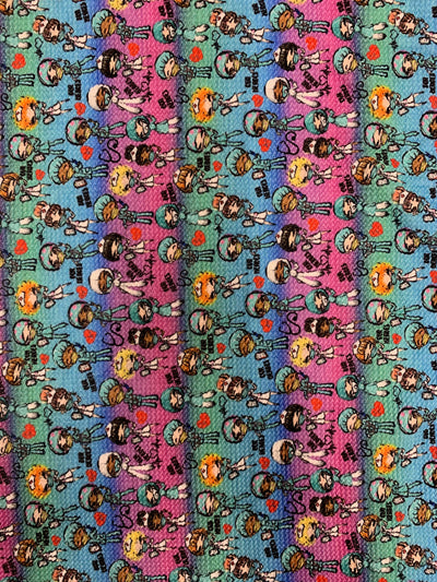 Dorothy DOCTORS & NURSES 2 Printed Bullet Stretch Fabric for Ribbons, Head Wraps, Top Knots, Scrunchies, Clothes, Costumes, Crafts