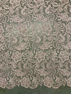 Maggie LIGHT MAUVE Guipure Venice Heavy Lace Fabric by the Yard - 10019