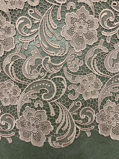 Maggie LIGHT MAUVE Guipure Venice Heavy Lace Fabric by the Yard