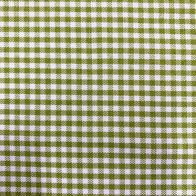 Keira APPLE GREEN Mini Checkered Polyester Poplin Fabric by the Yard - 10048