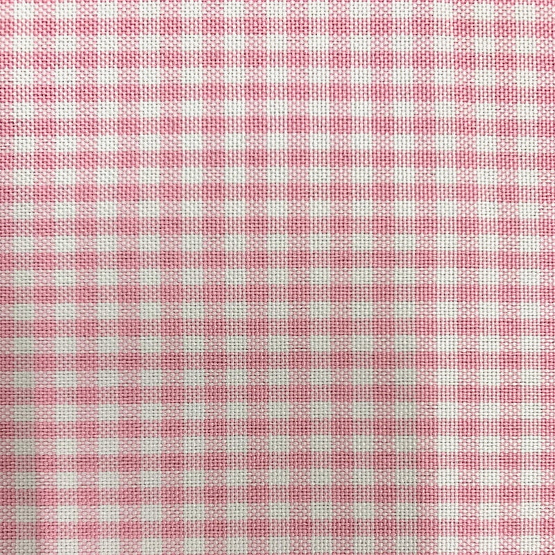 Keira PINK Mini Checkered Polyester Poplin Fabric by the Yard - 10048