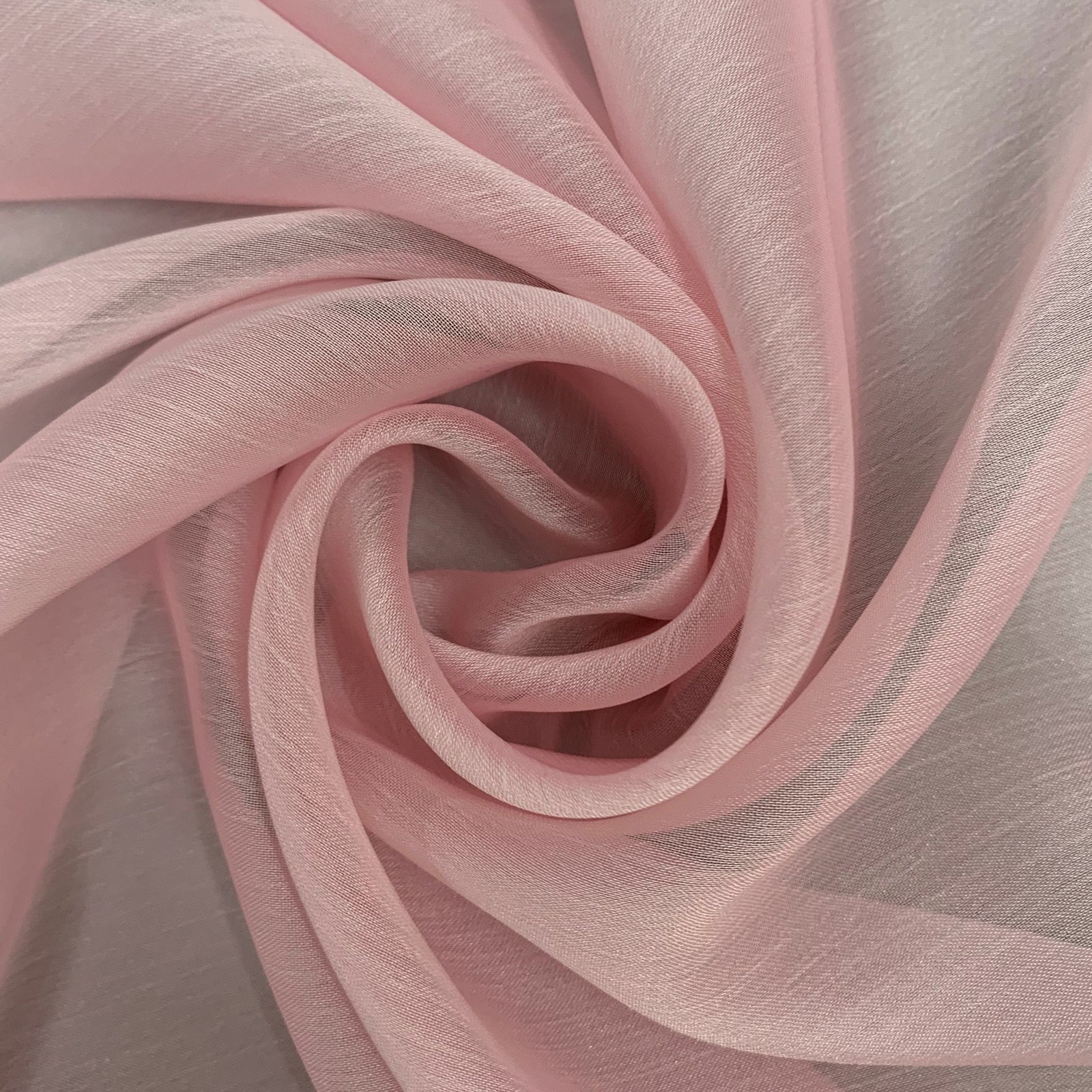 Jolene BABY PINK Polyester Two-Tone Chiffon Fabric by the Yard - 10135