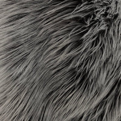 Sasha GREY 2 Inch Long Pile Soft Luxury Faux Fur Fabric Fursuit, Cosplay Costume, Photo Prop, Trim, Throw Pillow, Crafts