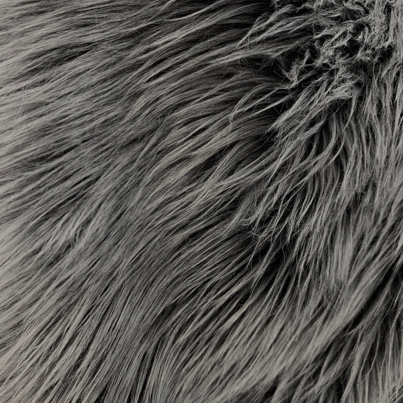 Sasha GREY 2 Inch Long Pile Soft Luxury Faux Fur Fabric Fursuit, Cosplay Costume, Photo Prop, Trim, Throw Pillow, Crafts