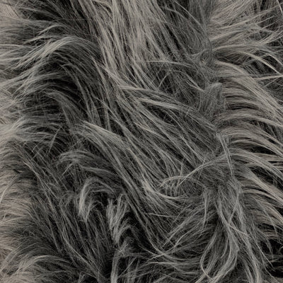 Sasha GREY 2 Inch Long Pile Soft Luxury Faux Fur Fabric Fursuit, Cosplay Costume, Photo Prop, Trim, Throw Pillow, Crafts