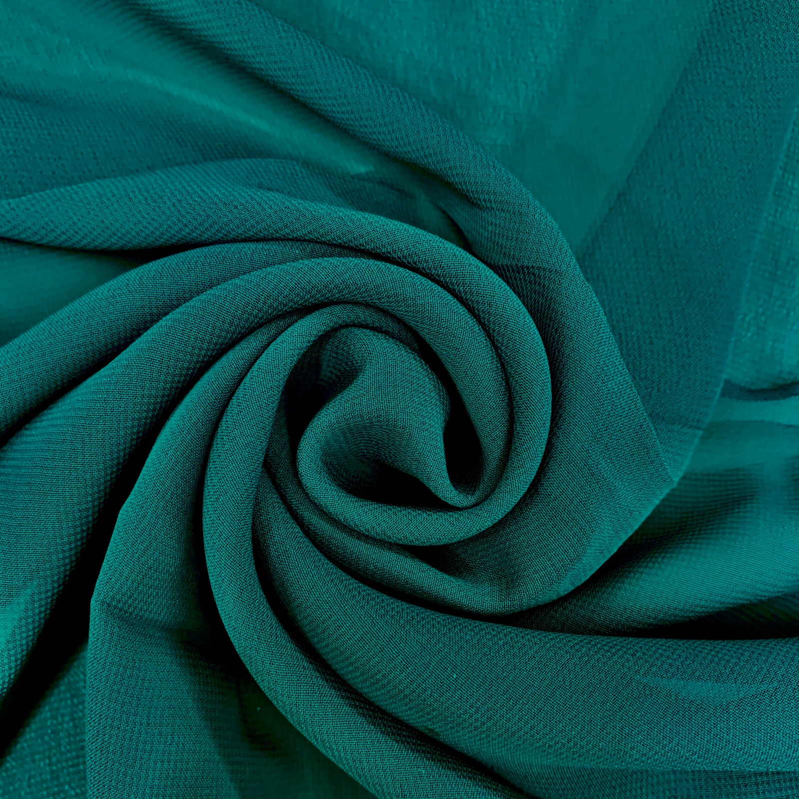 Danielle DARK TEAL Polyester Hi-Multi Chiffon Fabric by the Yard - 10075