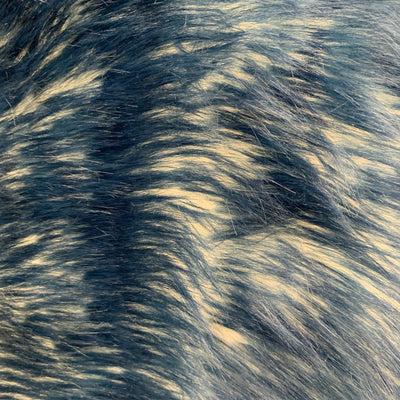 Bristol NAVY BLUE Tip Candy Shag Long Pile Soft Faux Fur Fabric for Fursuit, Cosplay Costume, Photo Prop, Trim, Throw Pillow, Crafts