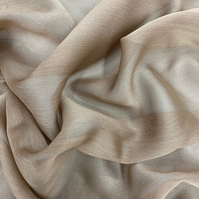 Jolene TOFFEE CREAM Polyester Two-Tone Chiffon Fabric by the Yard - 10135